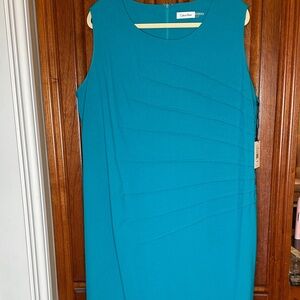 Calvin Klein Turquoise Midi Dress